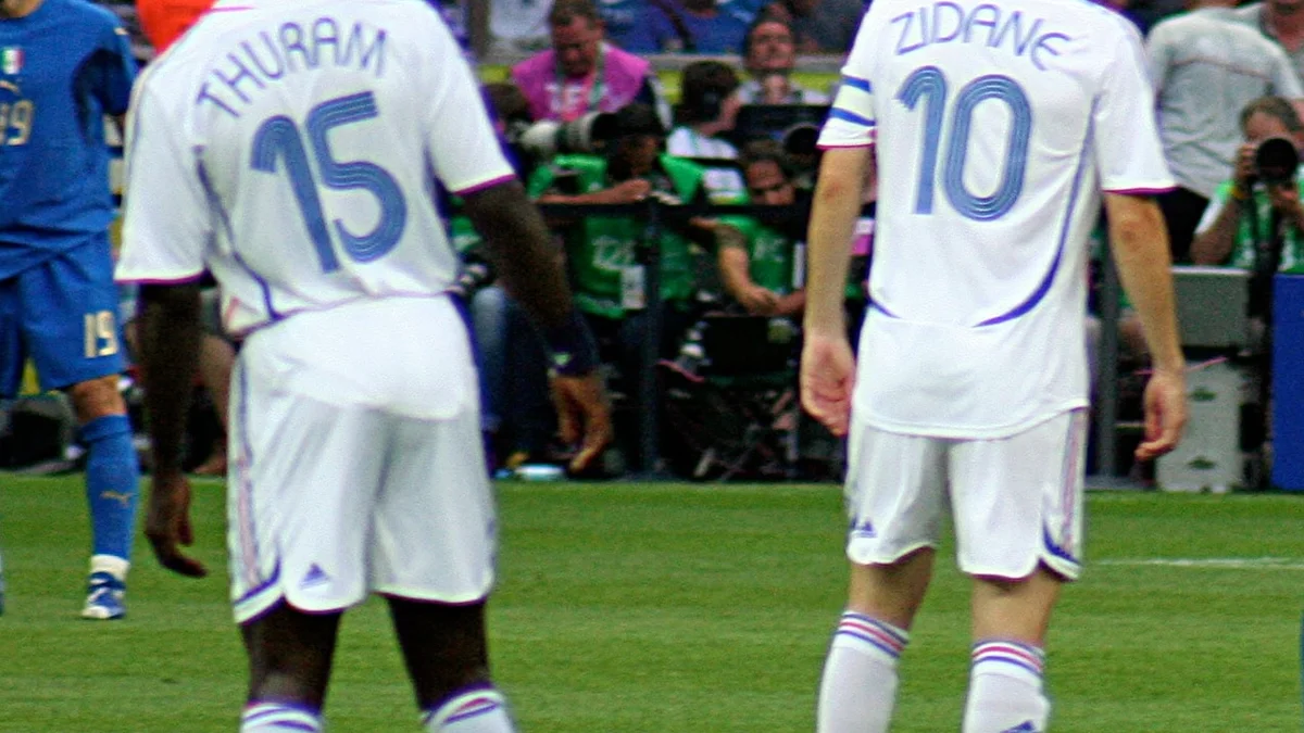 Italy vs France, FIFA World Cup 2006 final, french player Lilian Thuram.